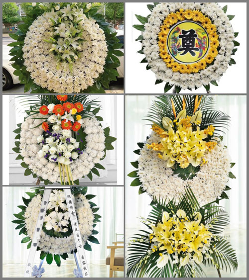 广东揭阳市普宁市里湖镇圆潭村花圈速递