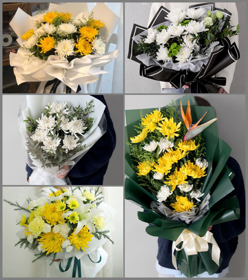 广东揭阳市普宁市里湖镇圆潭村白事花束代送
